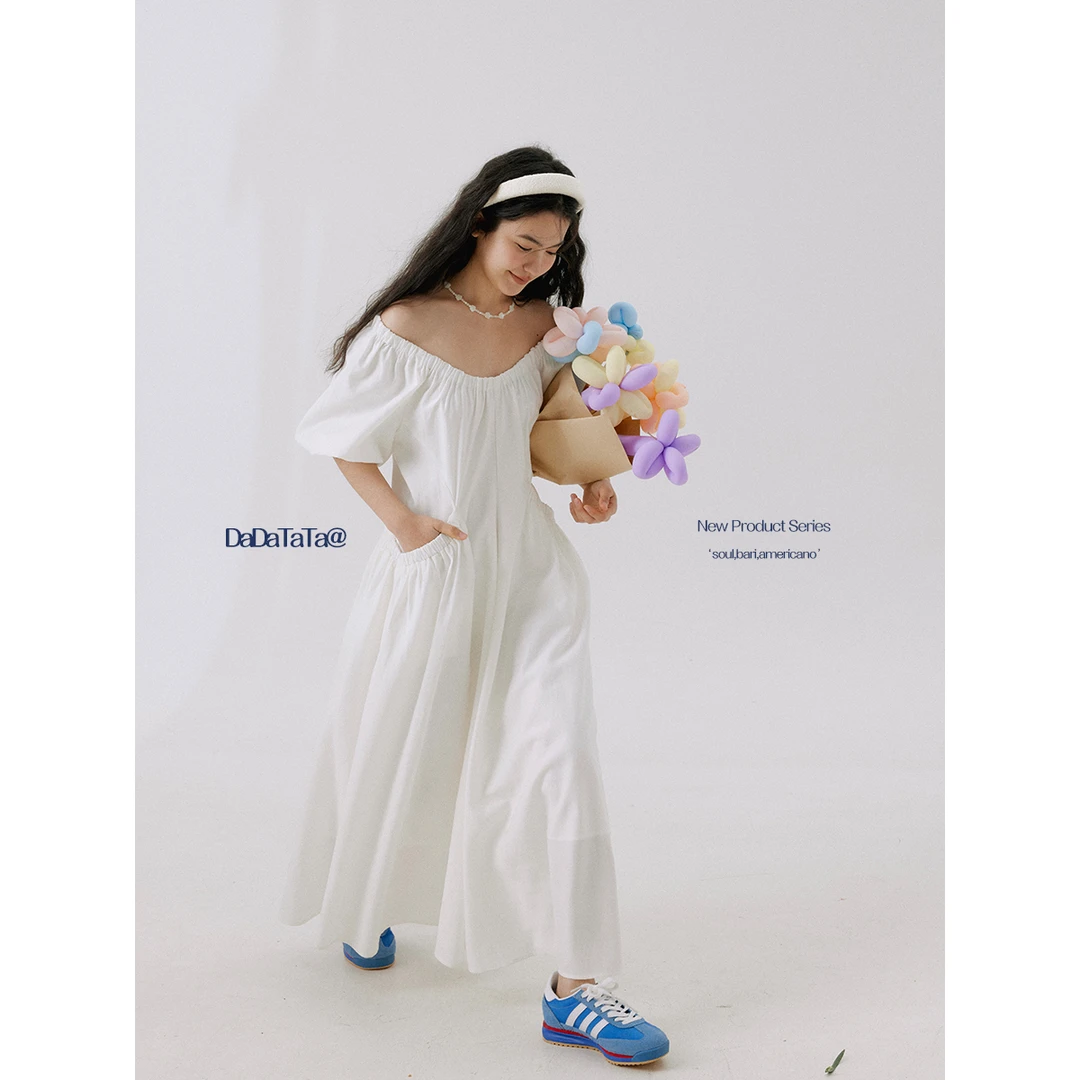 DADATATA晶咕白标【爱丽丝甜梦】绝美巨显瘦欧若风掐腰连衣裙