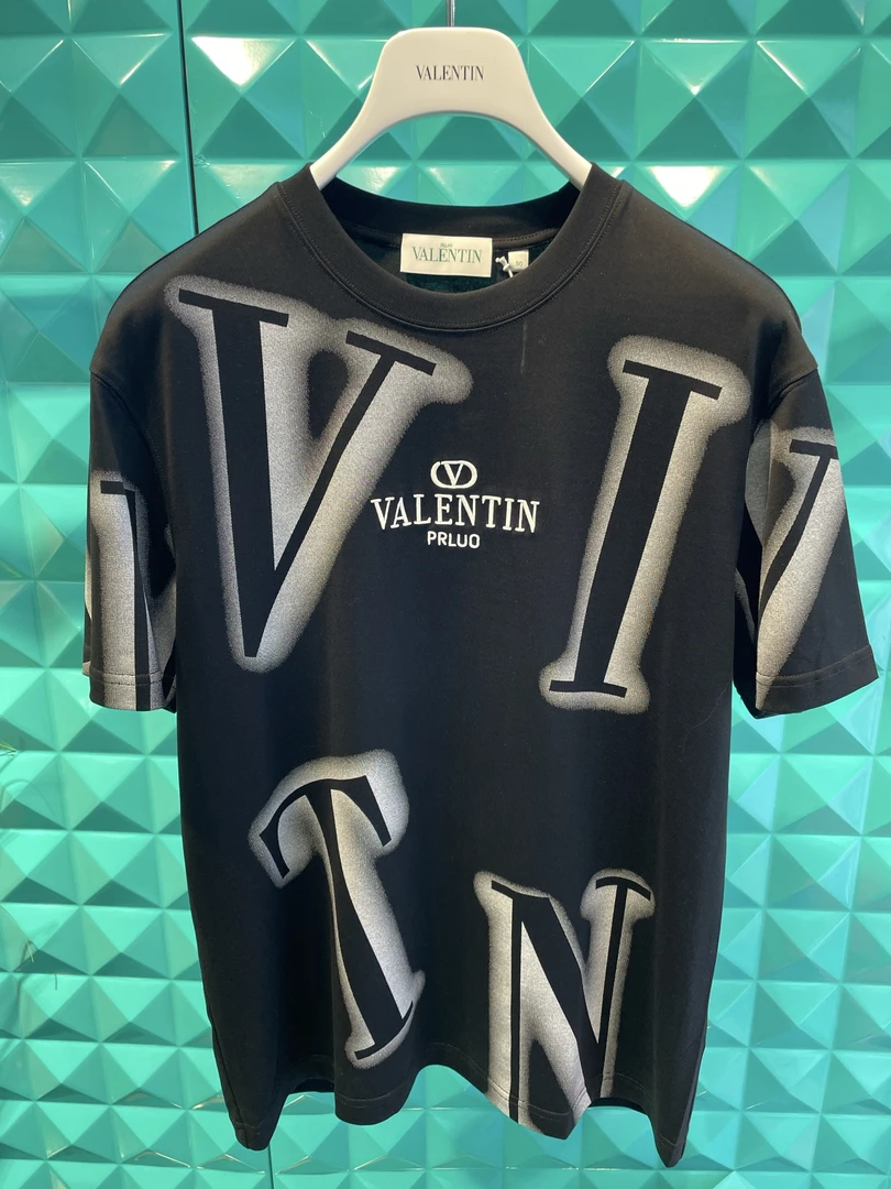 PRULO VALENTIN 2025 男士时尚夏季轻奢潮流半袖服装圆领百搭T恤