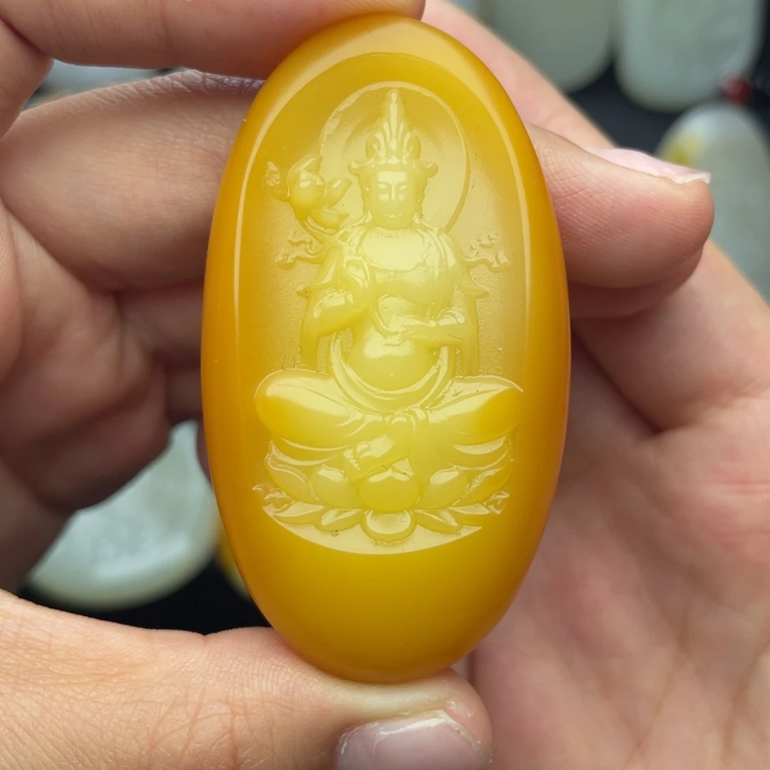 和田玉未镶嵌挂件