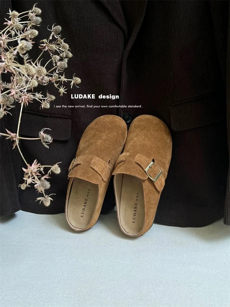 8600时尚休闲百搭软底复古外穿厚底平底春季圆头韩版鞋