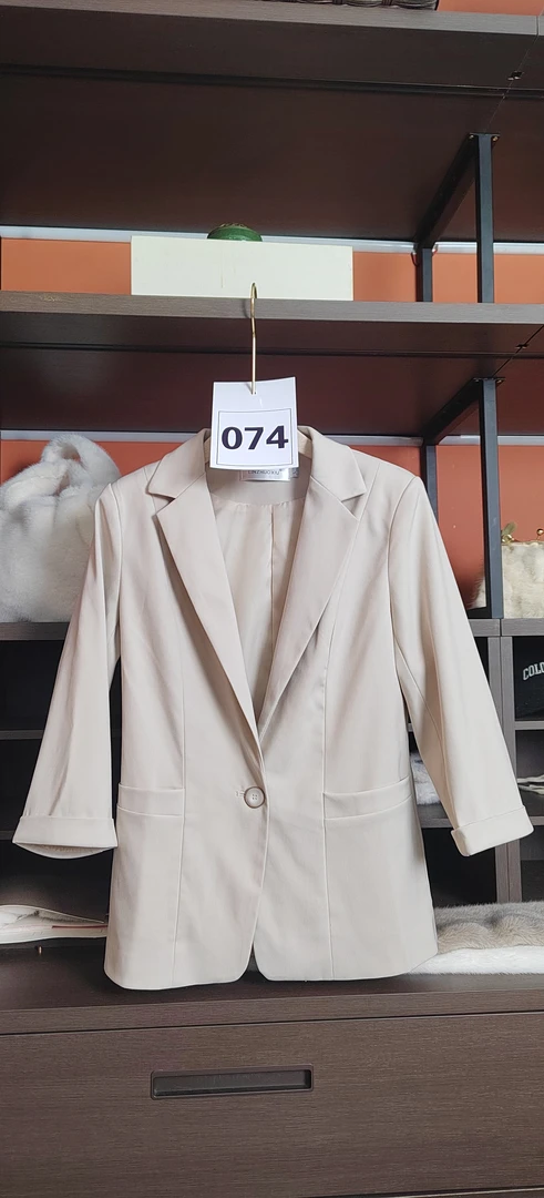 074风衣常规袖春季女纽扣中长款休闲短款气质春秋风衣女装新款