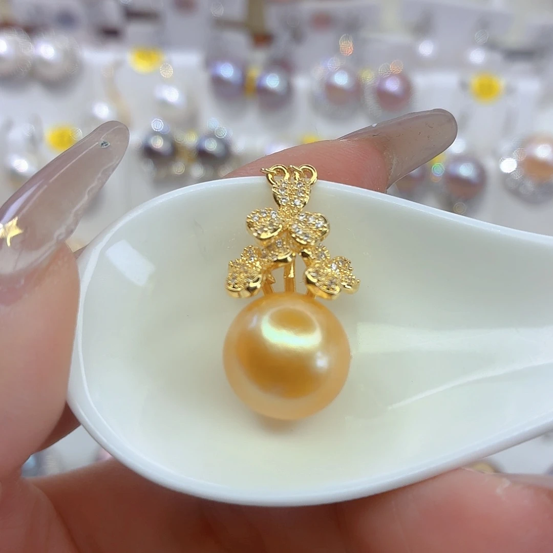 颈饰合金淡水珍珠