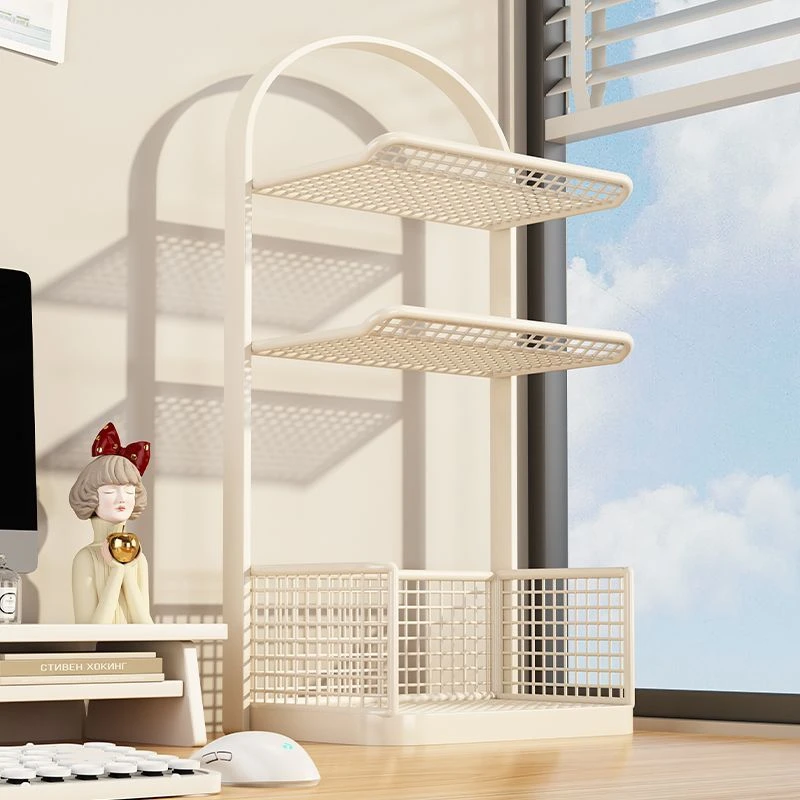 宿舍书桌办公桌收纳架多层学生分层书本整理架桌面书架台面置物架