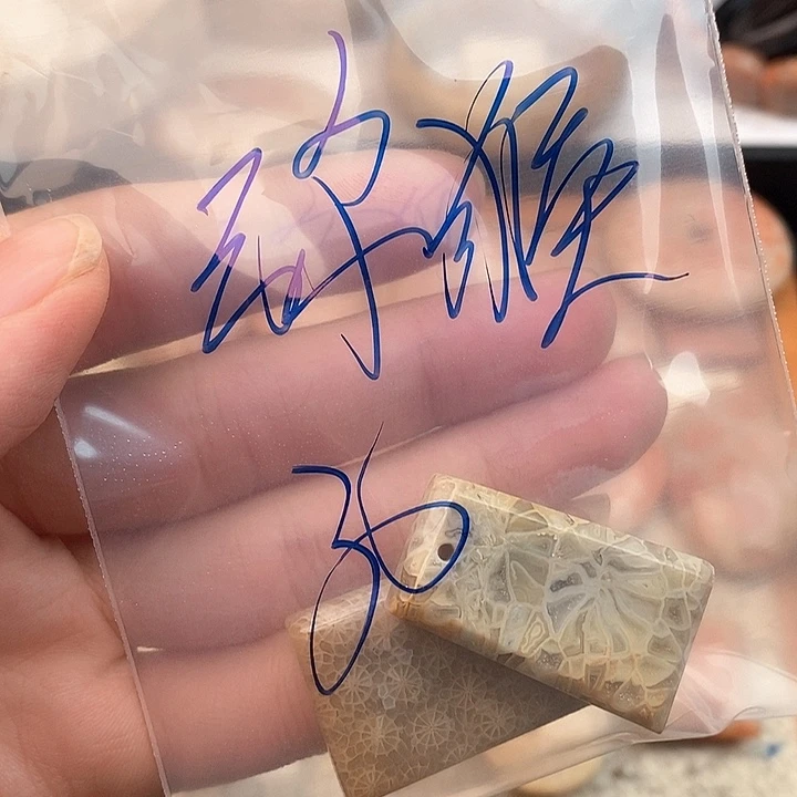 硅化玉颈饰未镶嵌弥*桃