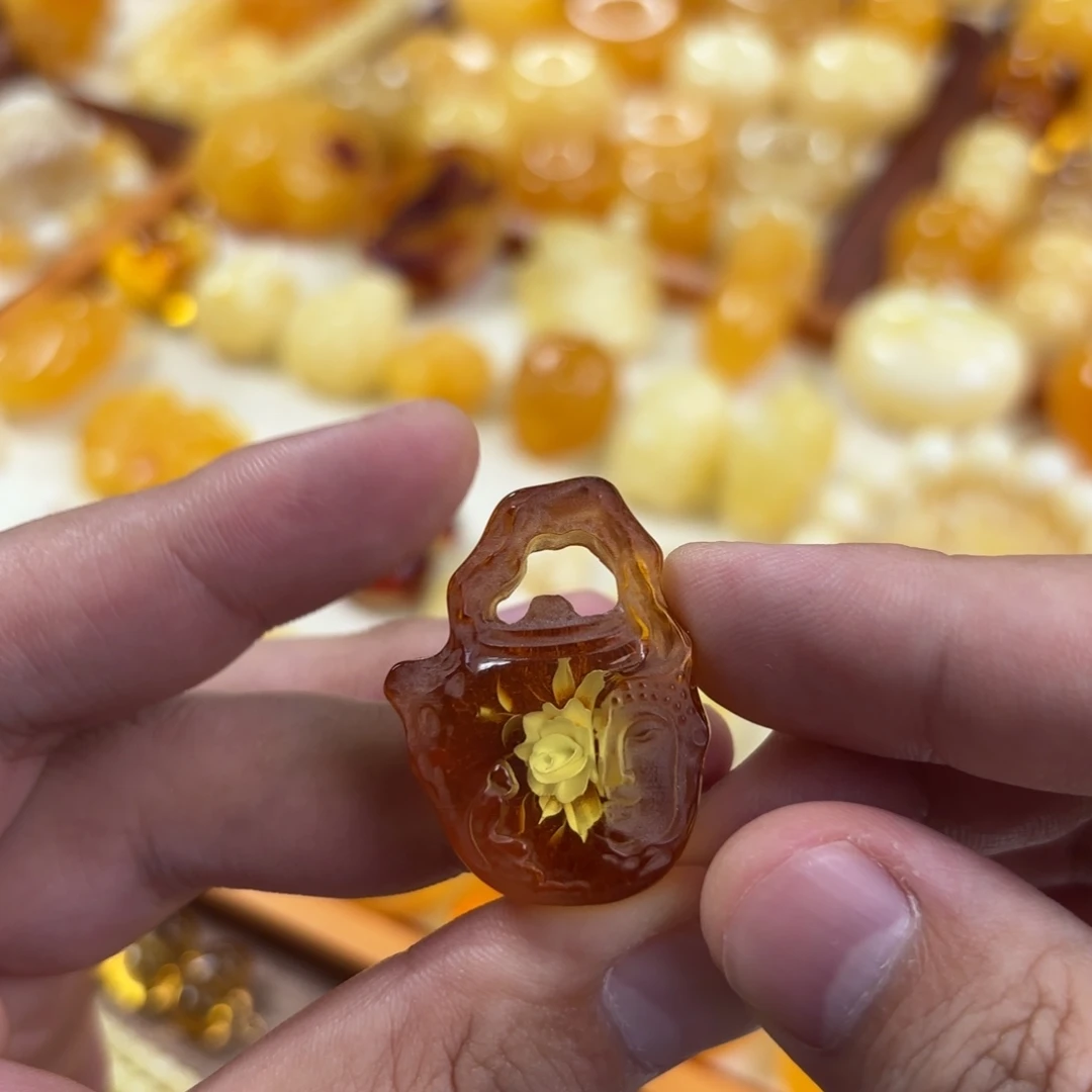 裸石蜜蜡未镶嵌悟道