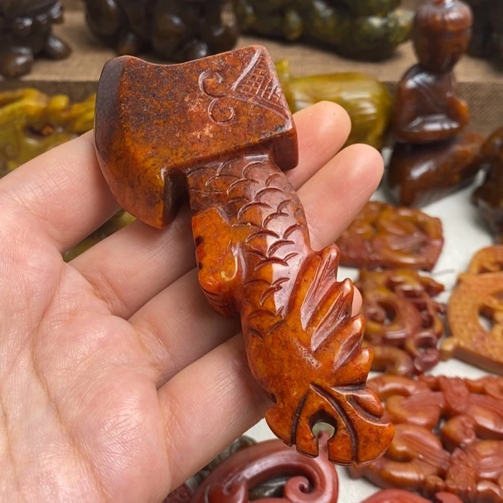 蛇纹石玉未镶嵌颈饰61