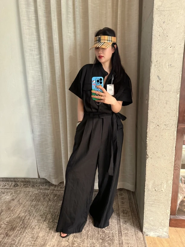 PLJJ泡菜自制款简约极简风格连体裤 no退