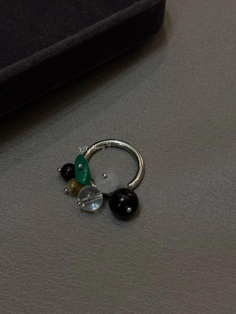 铜合金树脂戒指 XiXi Yang Y .“多色球”小众买手店设计师款戒指
