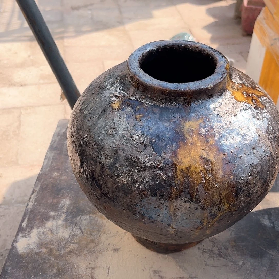 泥塑蓓**开古镇炻陶花盆