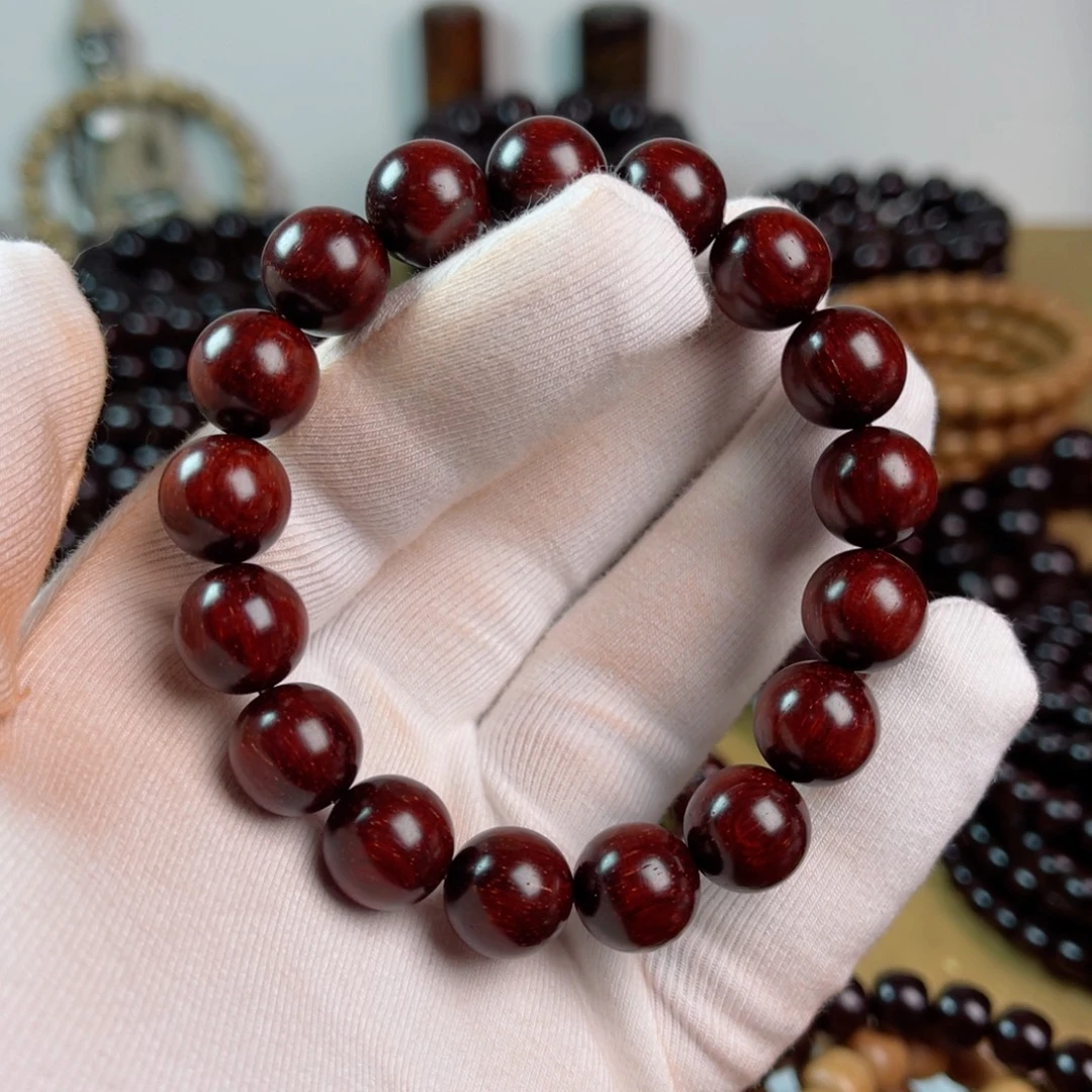 手串/手链小叶紫檀1.2高油润龙鳞金星