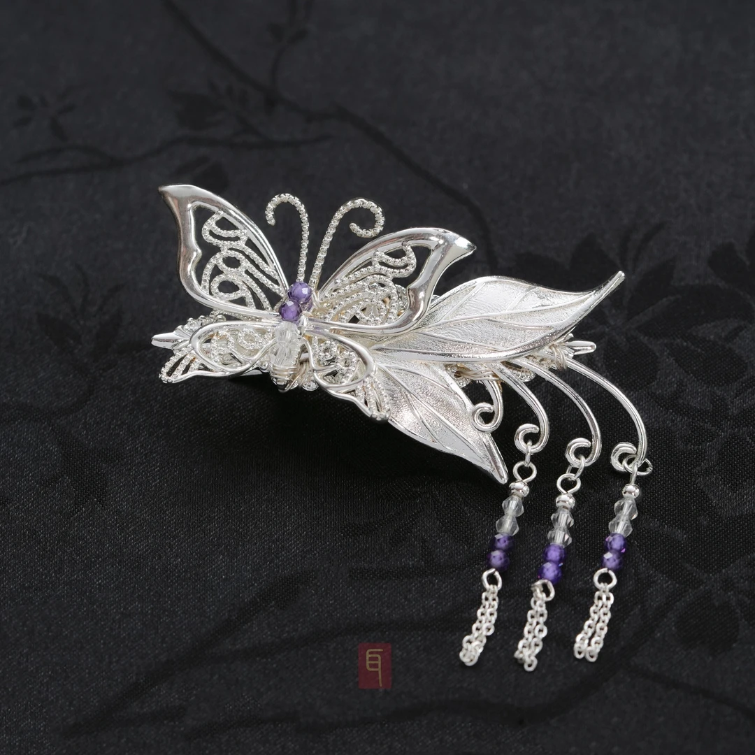 WEFJ034新品婉玥边夹 新中式原创设计