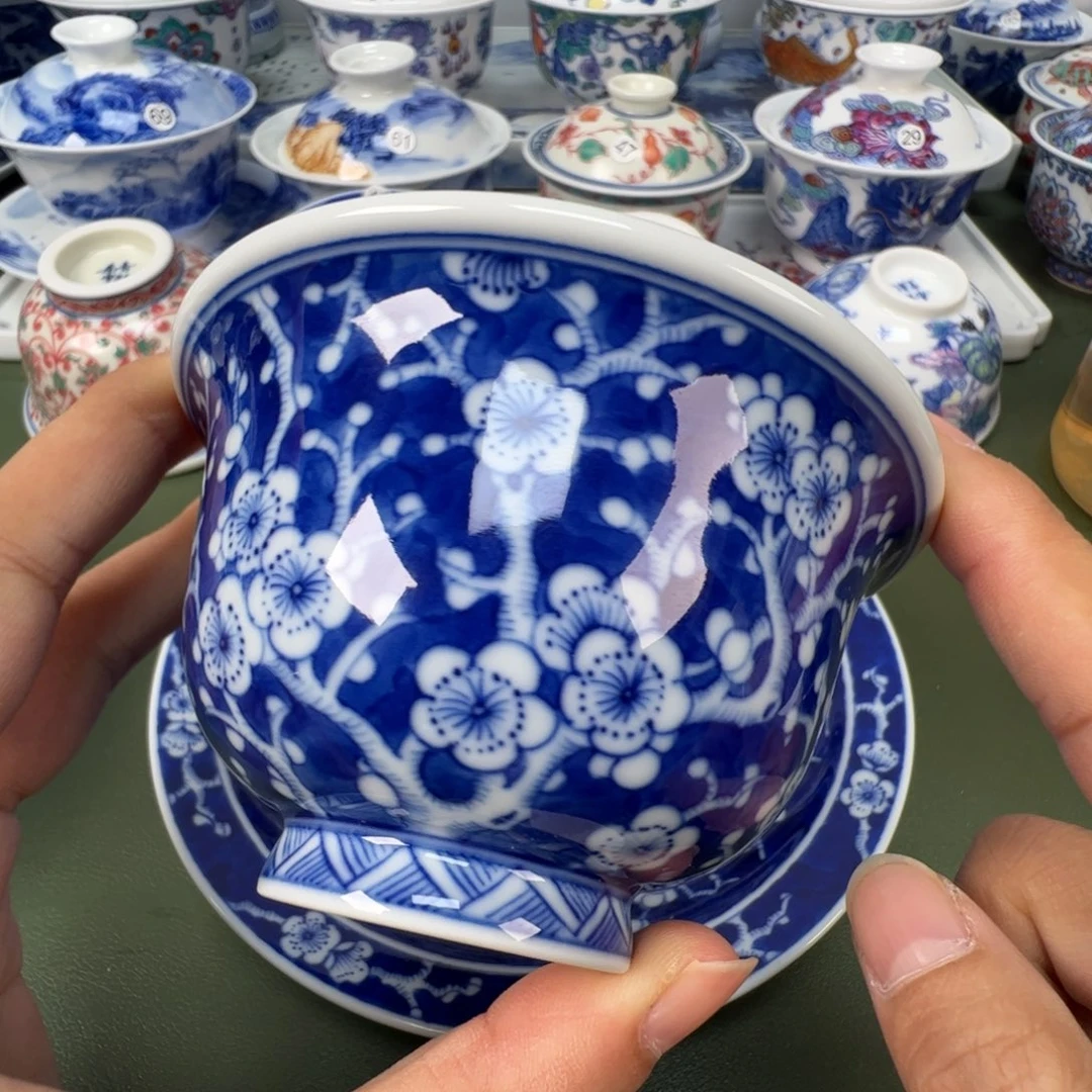 陶瓷景德镇纯手工纯手绘茶具木木55