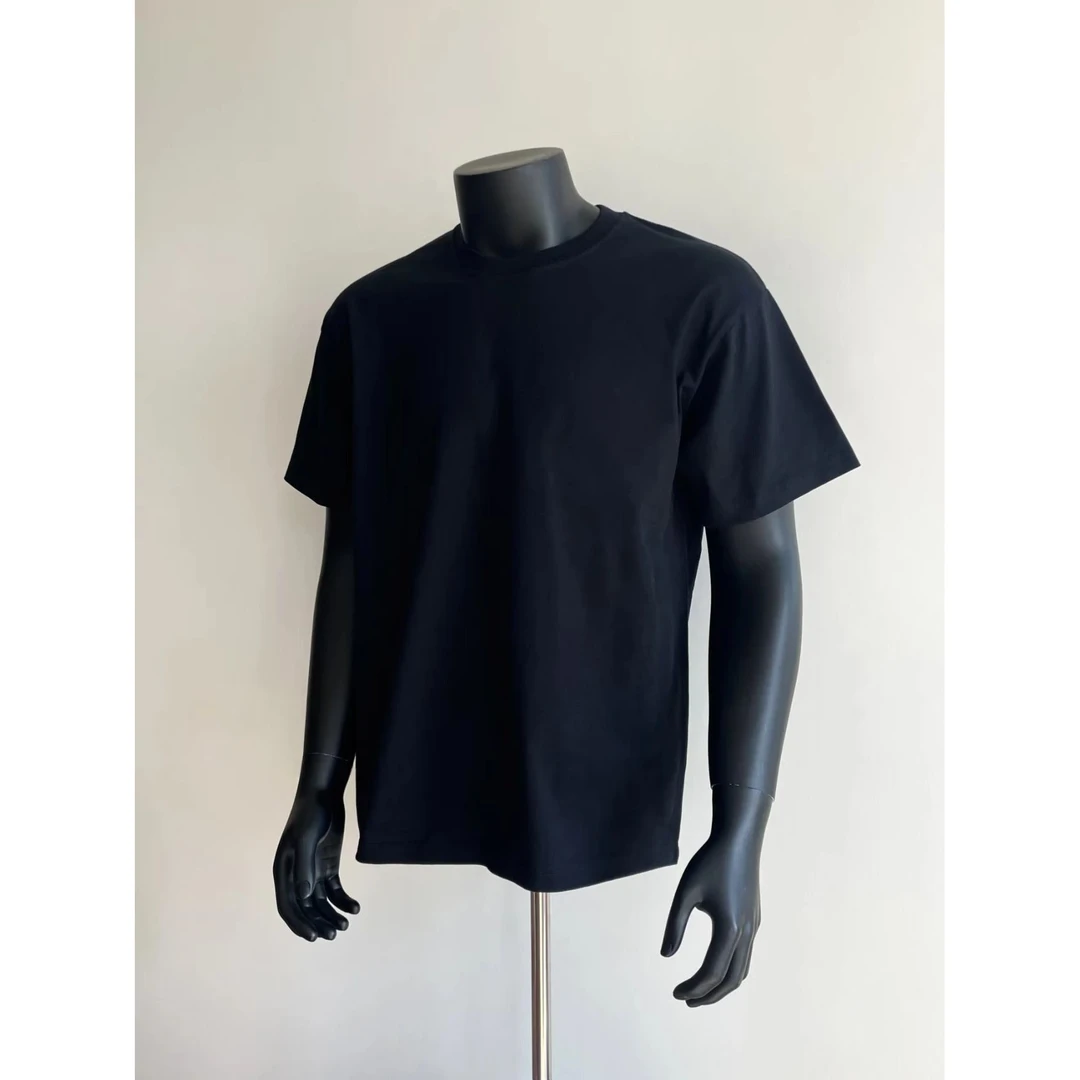 中国制造纯棉t恤男夏季重磅300克美式潮牌小领口宽松休闲半袖上衣