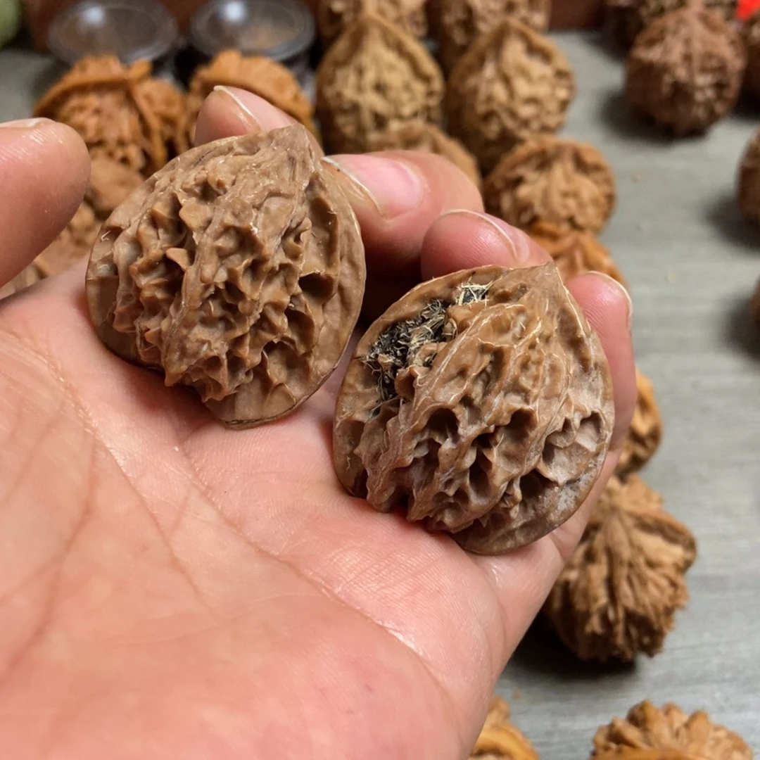 把件文玩核桃野麻35尺福利
