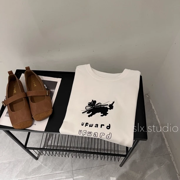 slx@ 25028 小狗蝴蝶结T恤