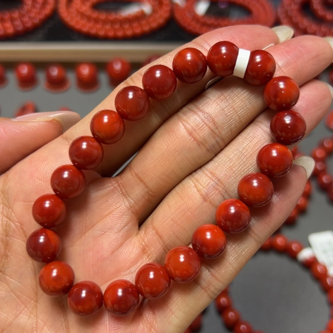南红玛瑙未镶嵌手链
