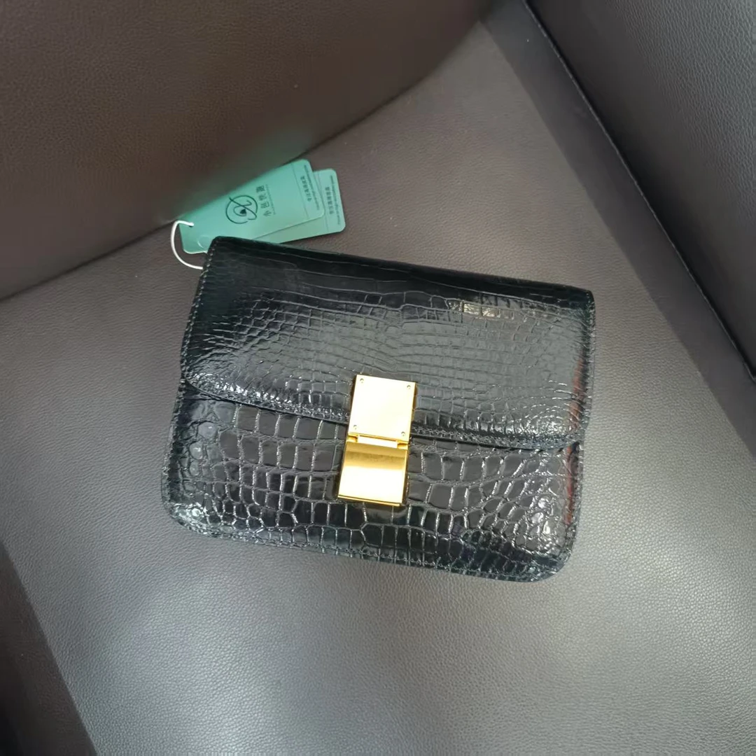 【小包快跑】鳄鱼豆腐包 单肩手提女包休闲时尚百搭