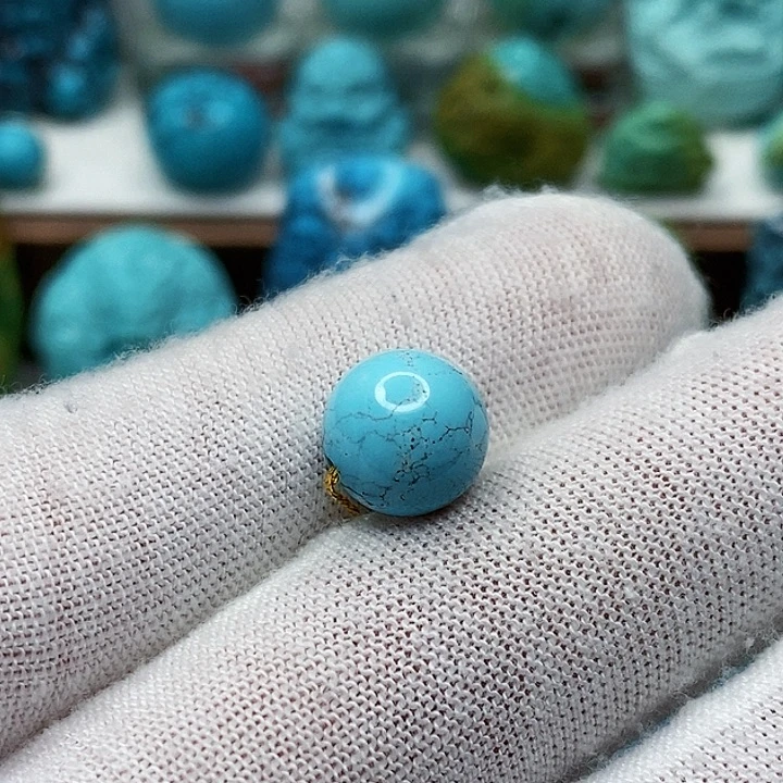 绿松石未镶嵌天然原矿 地大质检