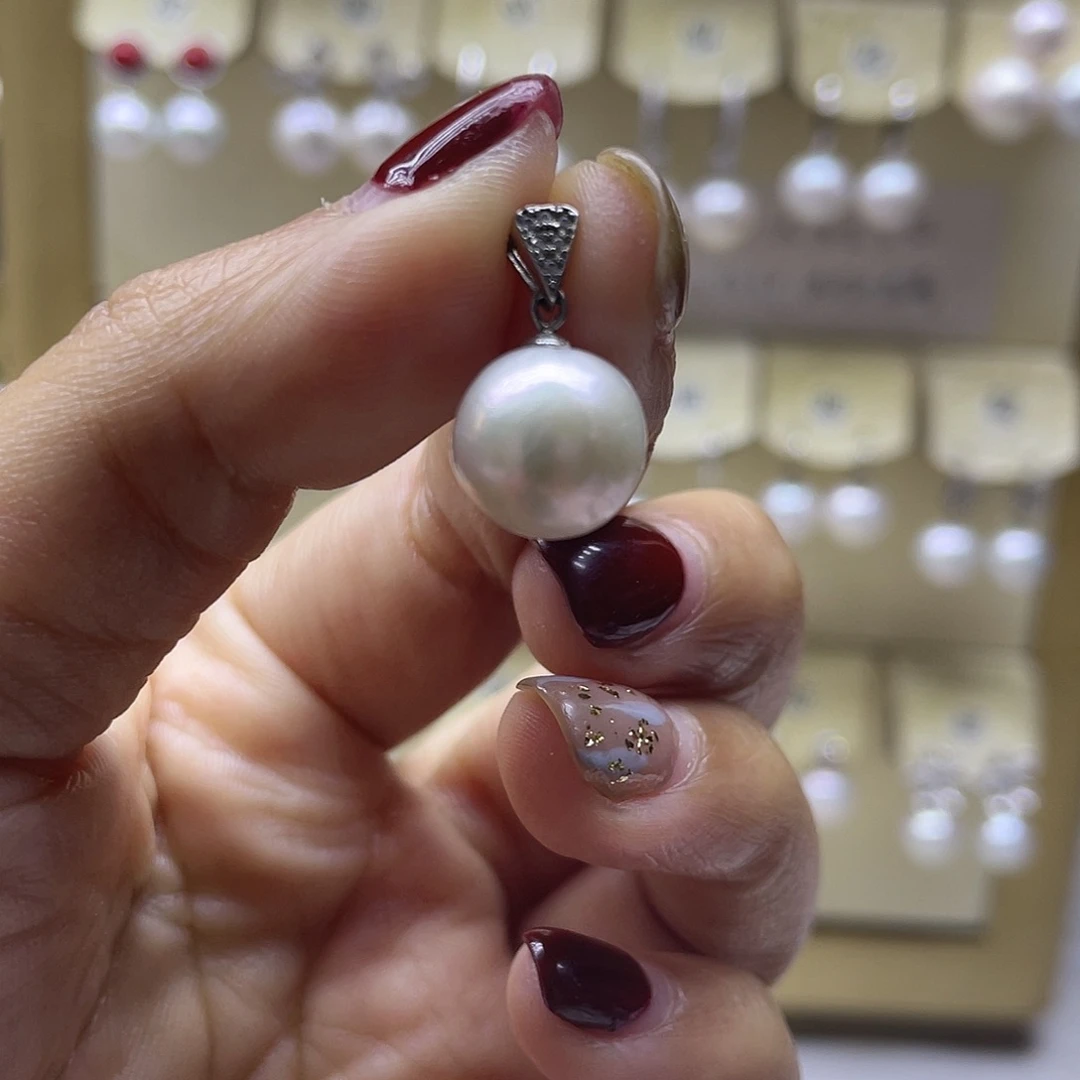 颈饰淡水珍珠银S925镶嵌