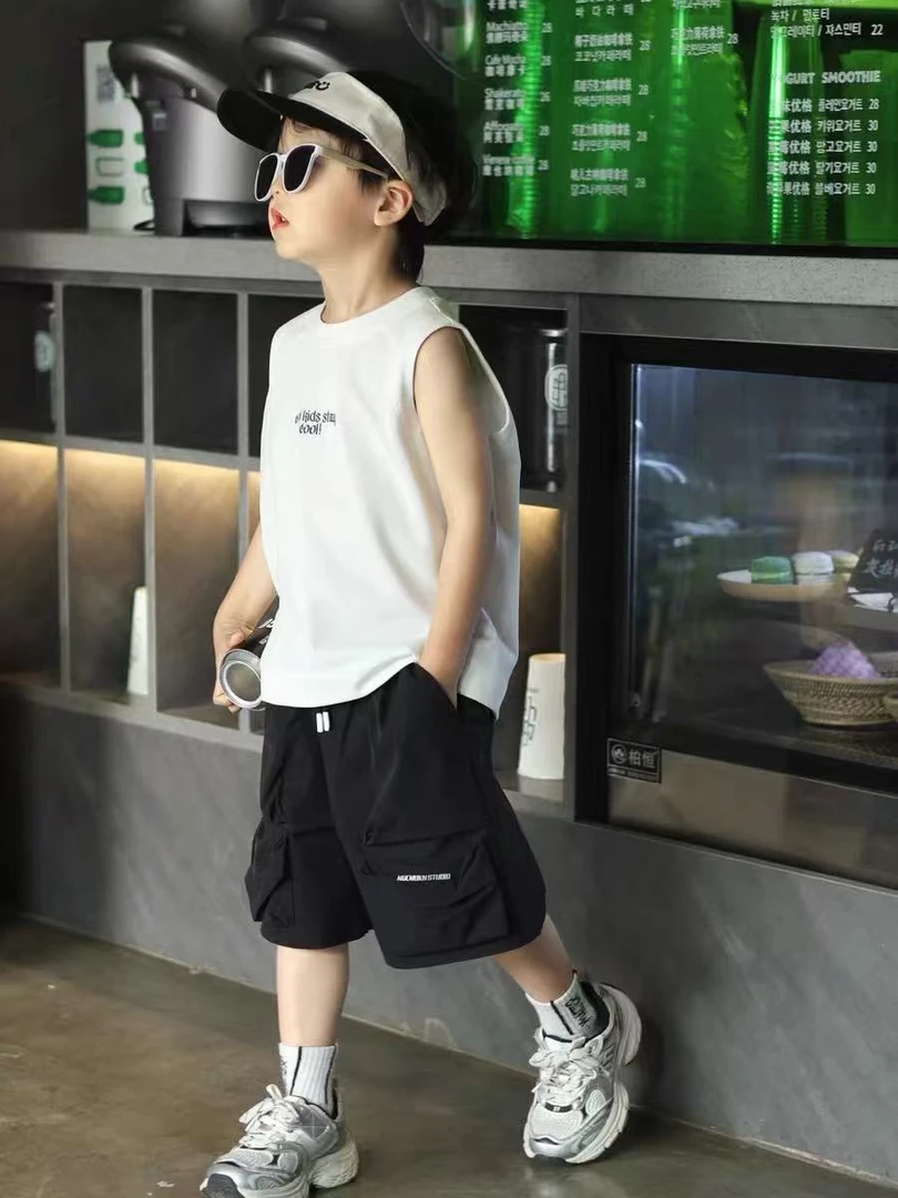 【百万清仓】工装风多口袋速干短裤 儿童轻薄透气裤子~A6707