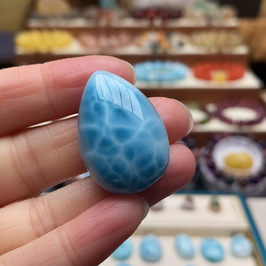 未镶嵌针钠钙石（海纹石）吊坠(不含链)