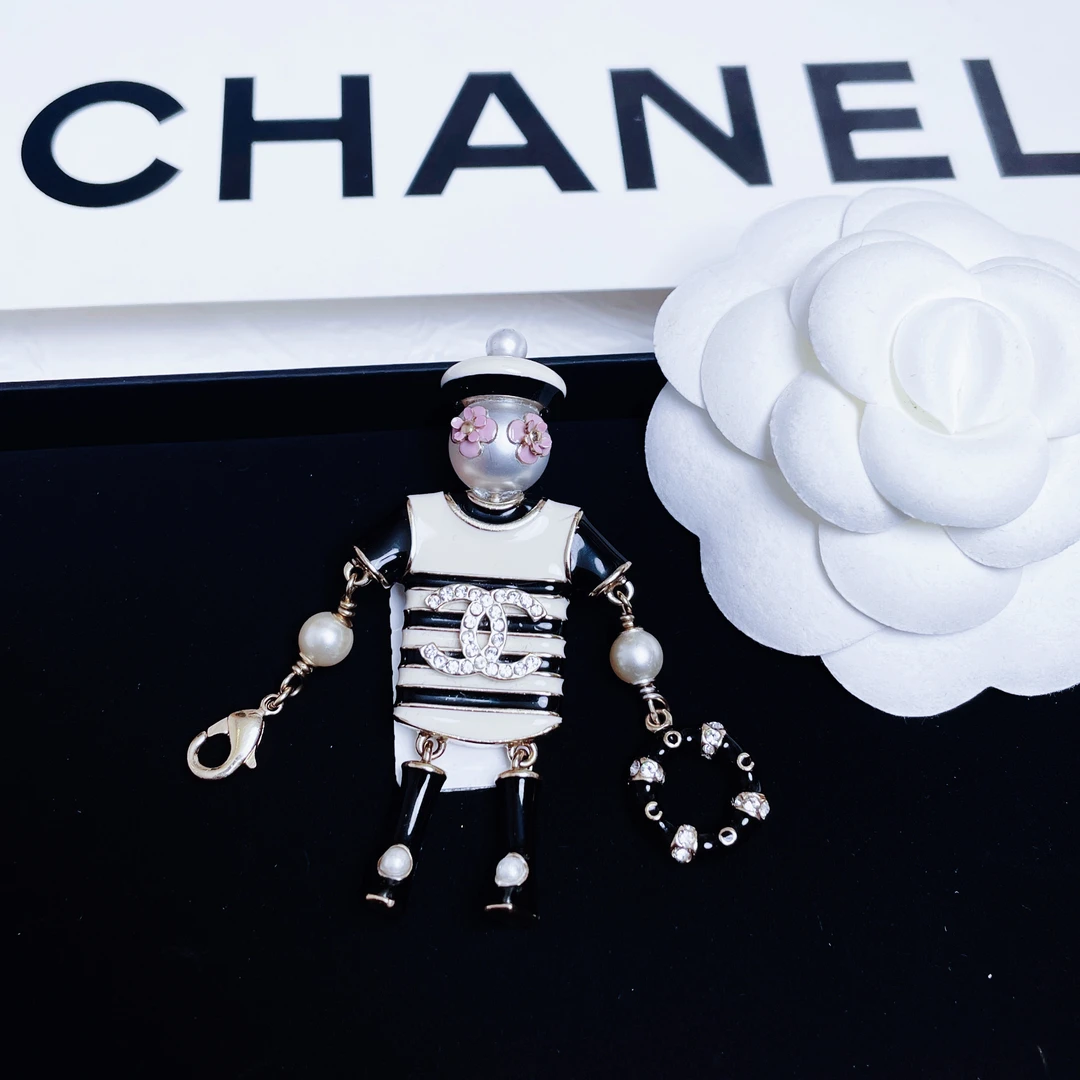 95新 Chanel/香奈儿 柚礼中古/香奈儿机器人胸针LZ407694