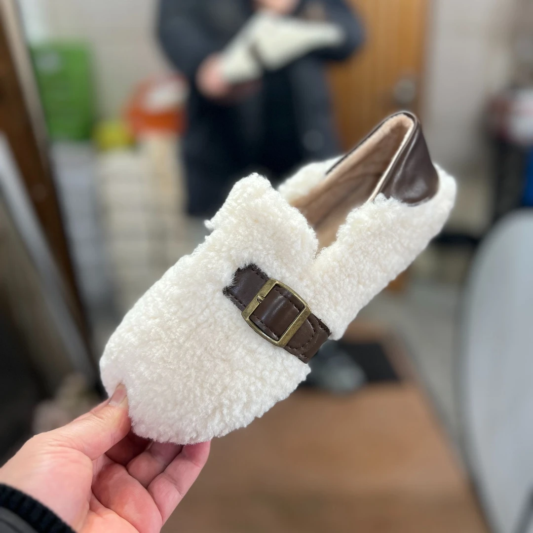 KC新款平底毛毛鞋女鞋