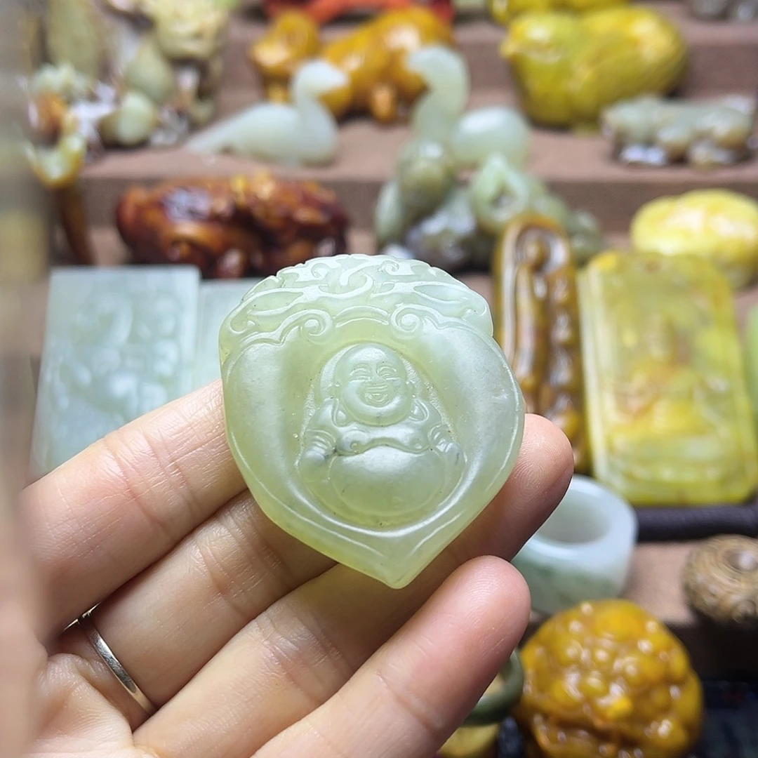 白玉菩提吊坠138。。