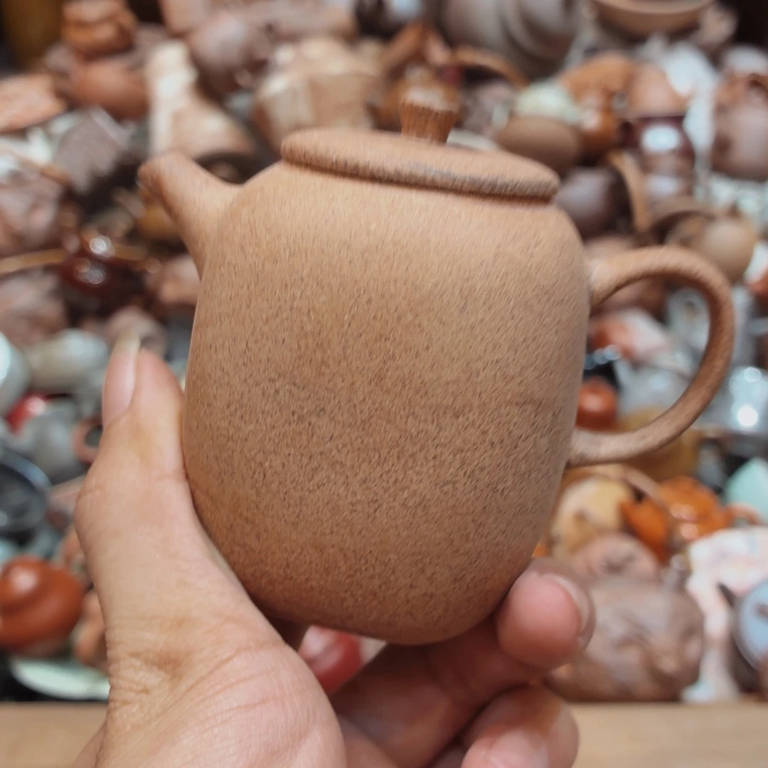 柴烧老岩泥手工茶器皿