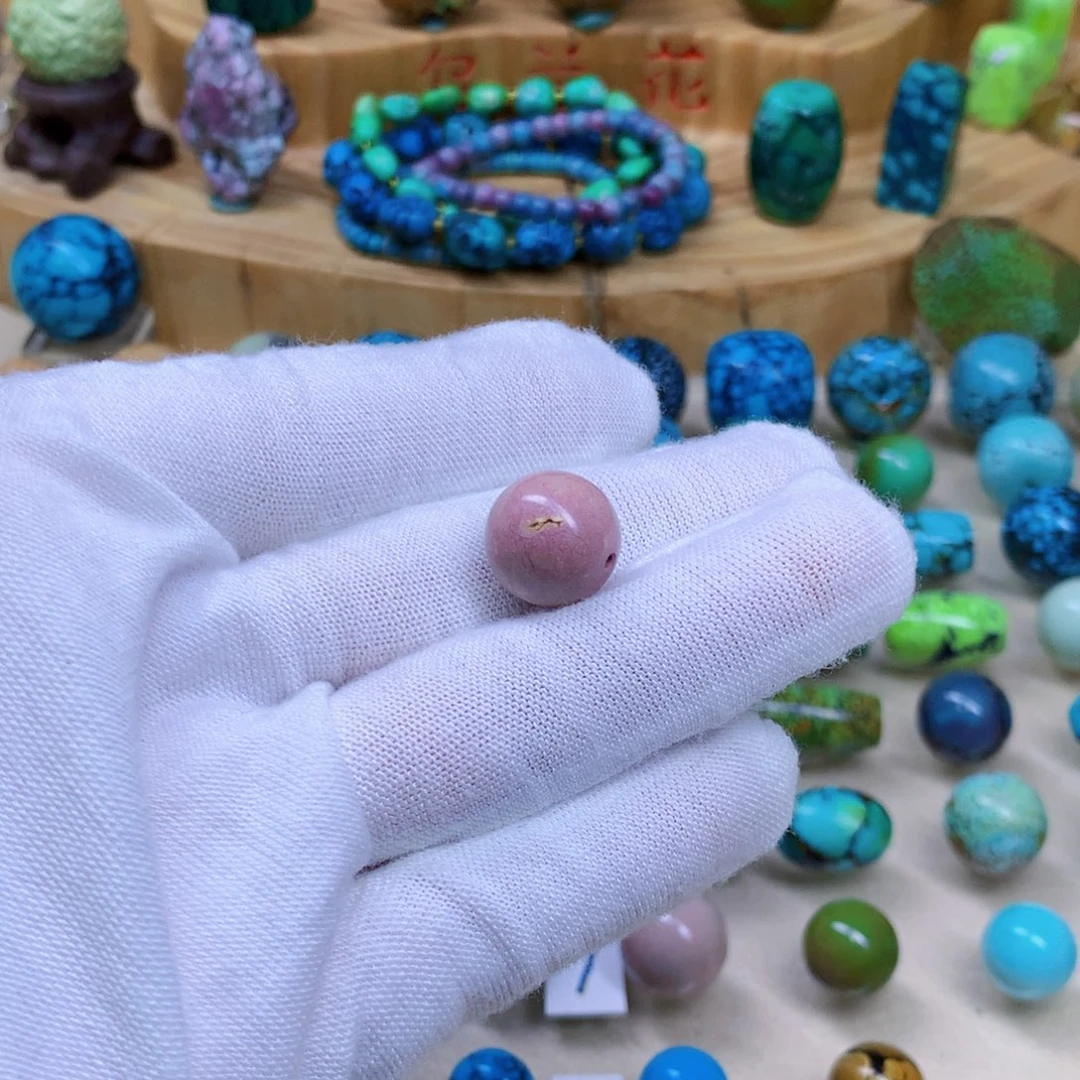 绿松石未镶嵌三彩随行