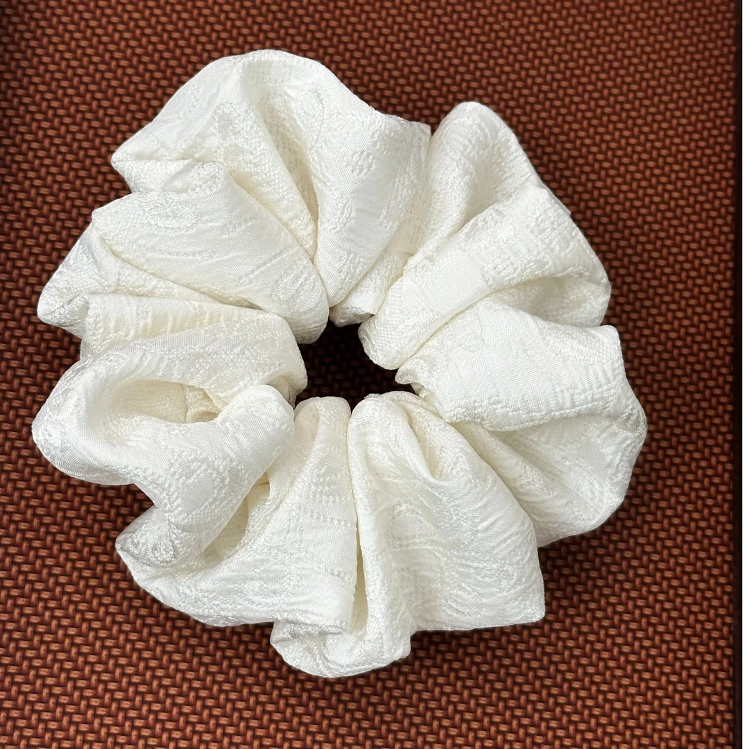 原创设计甜美风女日韩发圈发绳皮筋纯色法式可爱