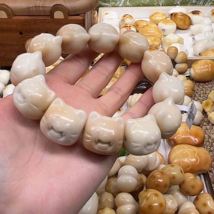 菩提根/象牙果手串11.19.33象牙果溏心牙牙猫微瑕