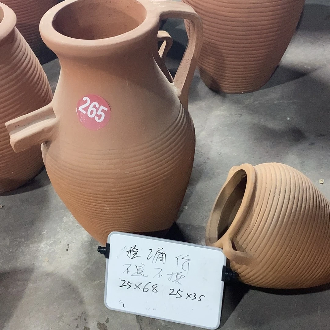 红陶捡漏价2个红陶盆