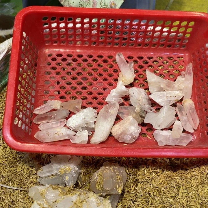 水晶水晶原石摆件未镶嵌破***仔