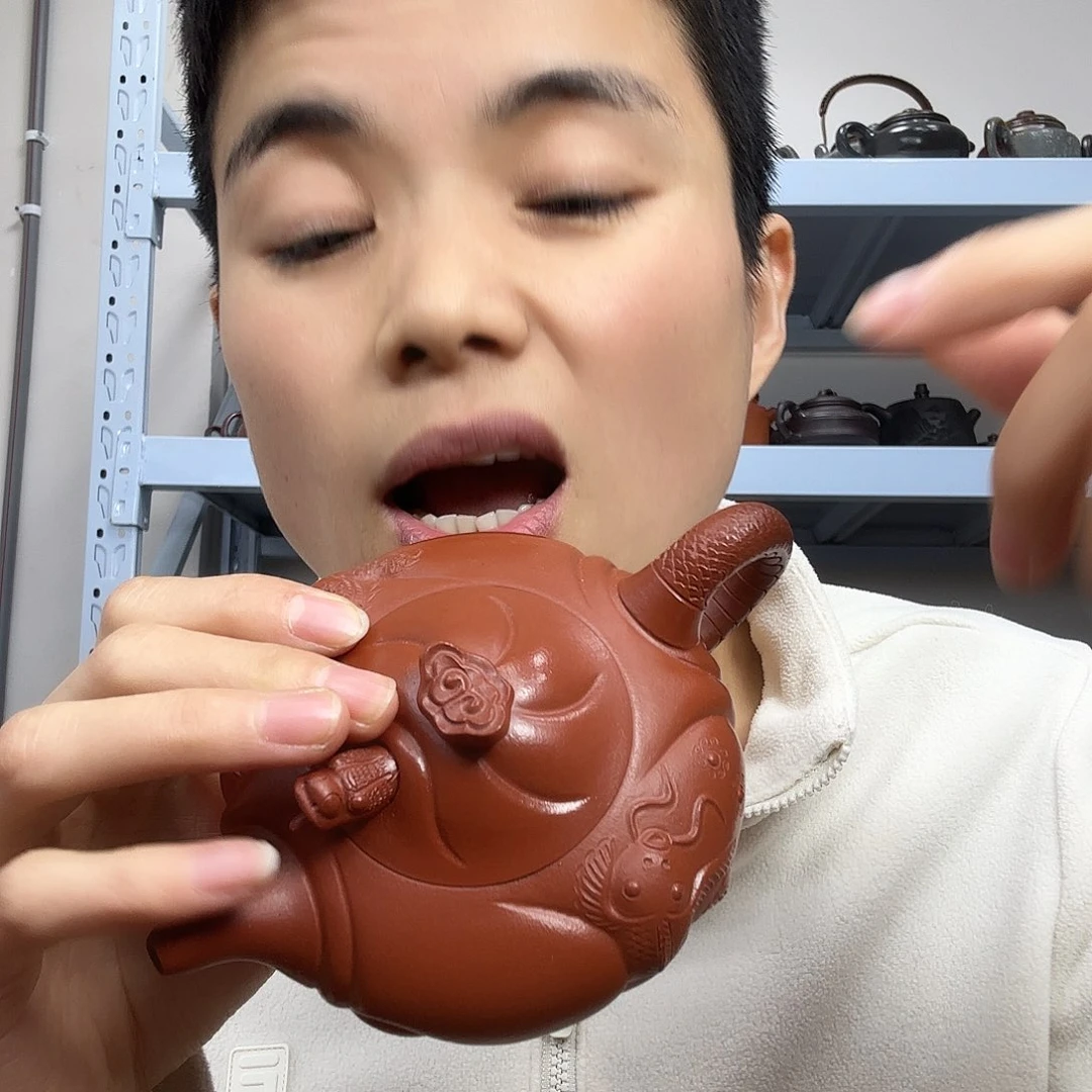 茶壶紫砂民间手艺人全手工制作