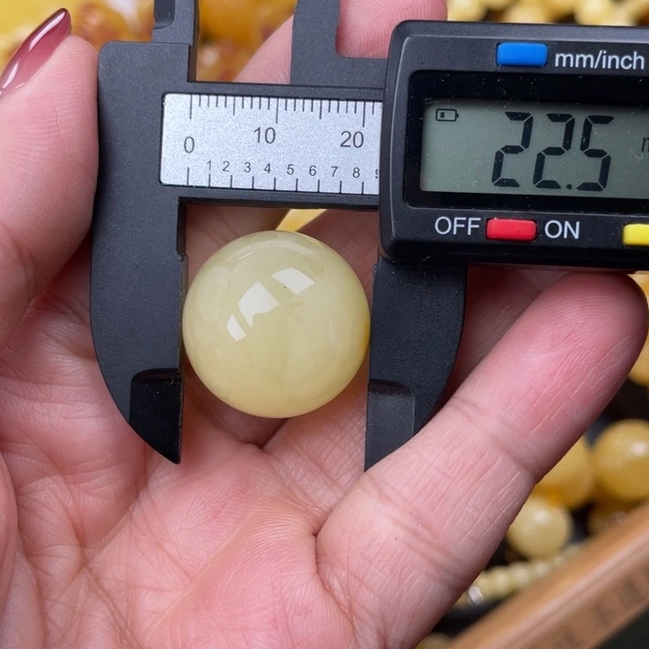 裸石蜜蜡未镶嵌蜜蜡圆珠