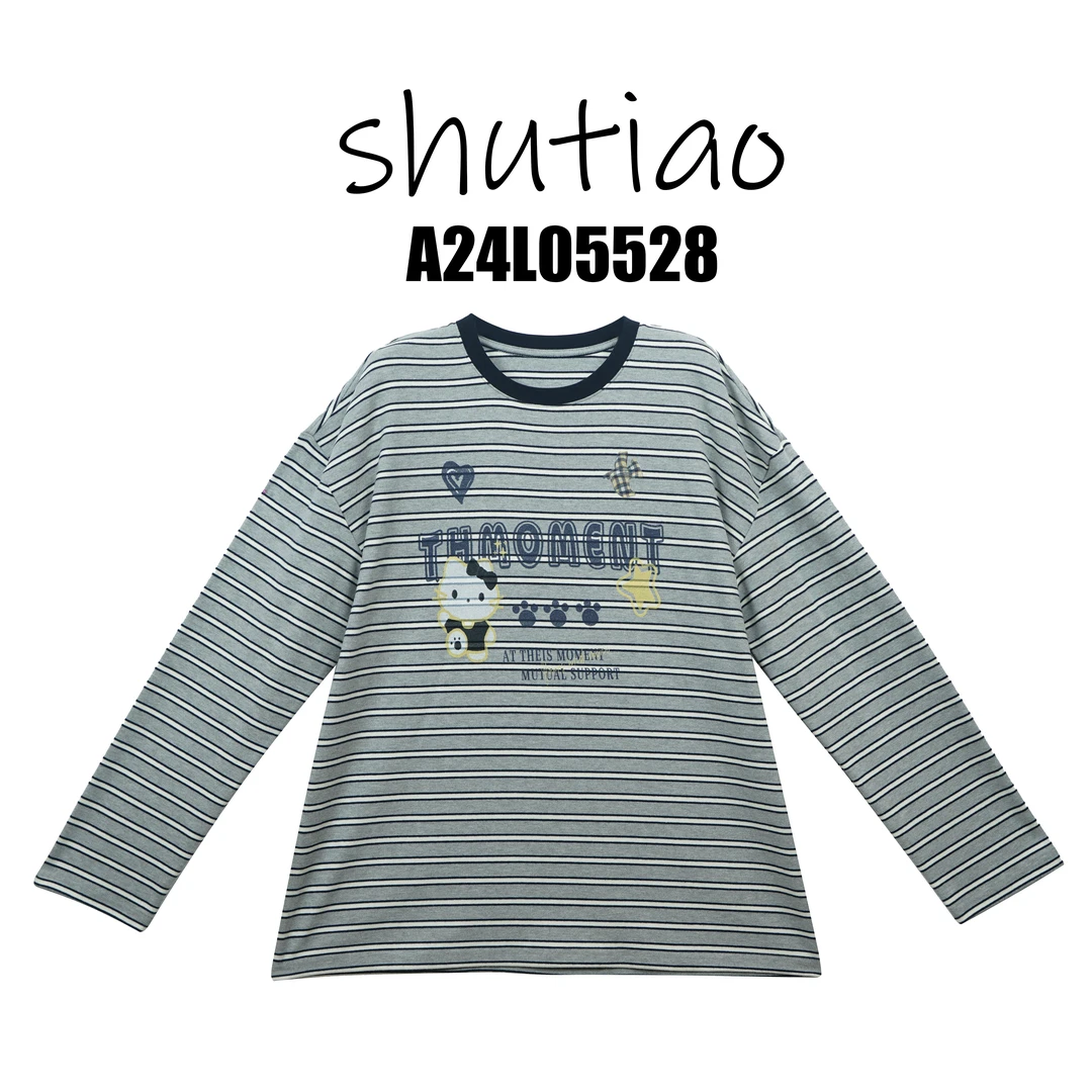 【SHUTIAO】2025夏季：新款小众设计款T恤A24L05528