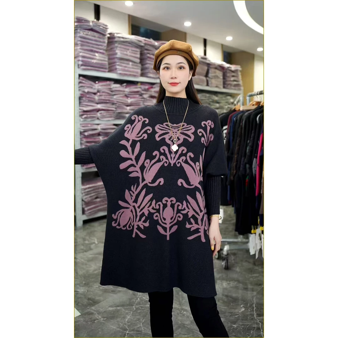 加厚保暖【紫岚】秋冬必备时尚大气上档次高档毛衣上衣-3042#