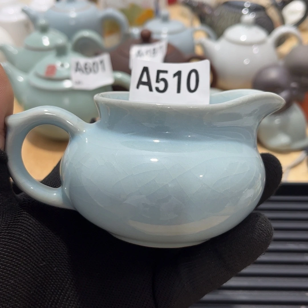 瓷片茶摆件工艺品摆件666