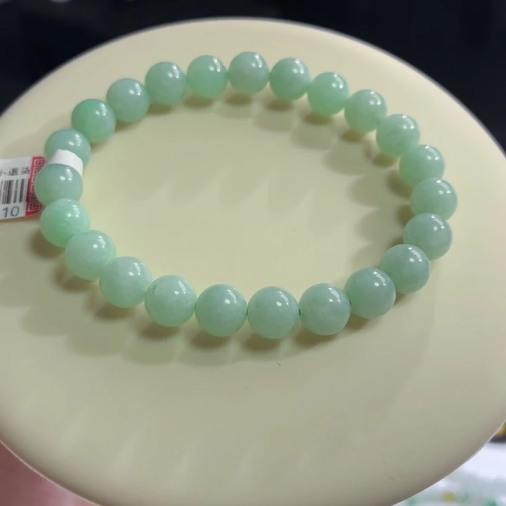 翡翠未镶嵌手链果绿卡8.4