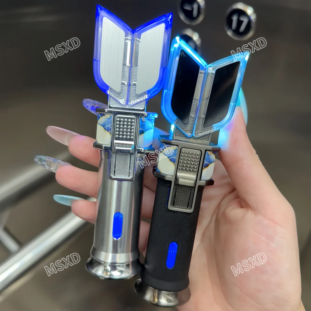 创意趣味搞怪奥特曼打火机变身器神光棒发光炫彩充气防风打火机礼