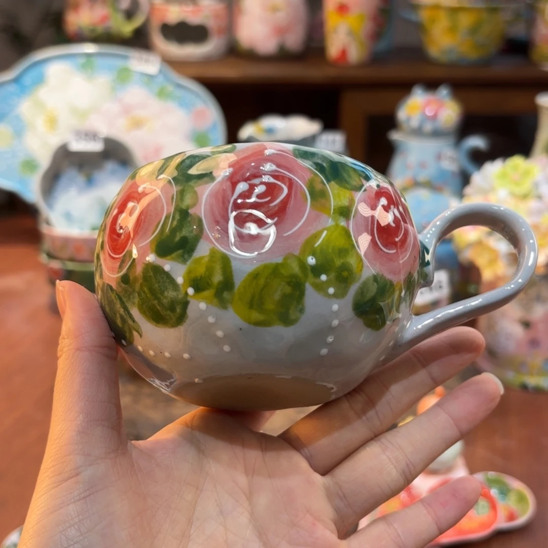 景德镇手绘高温釉下彩陶瓷茶具