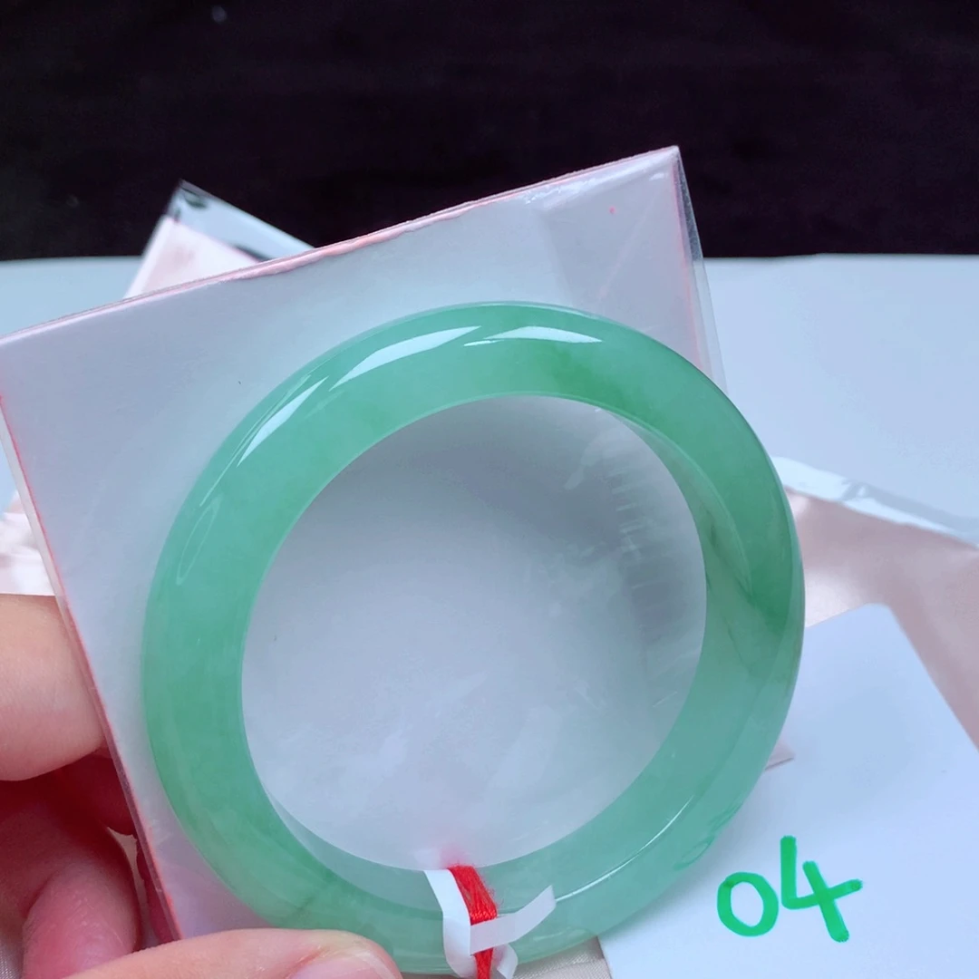 未镶嵌手镯翡翠缅甸天然A货翡翠手镯59.1