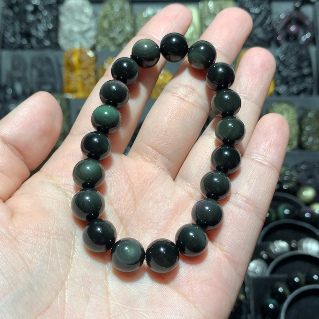 黑曜岩手串未镶嵌爷****2