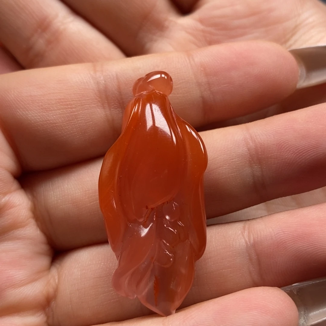 南红玛瑙未镶嵌吊坠(不含链)