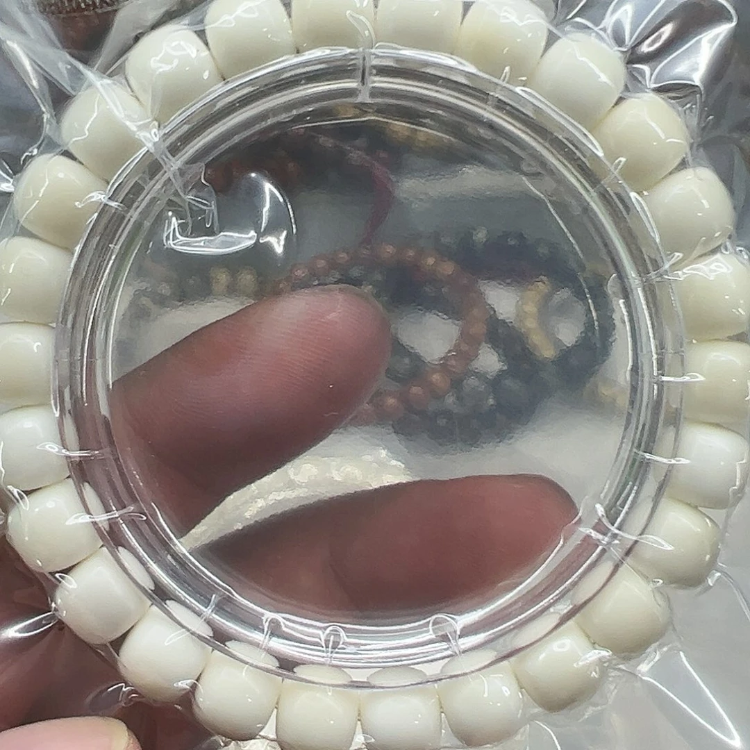 星月菩提手串19白菩提单圈0.9