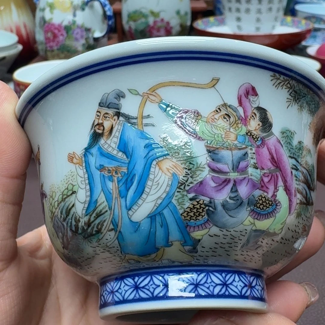 瓷片景德镇仿古手工制作精品展示