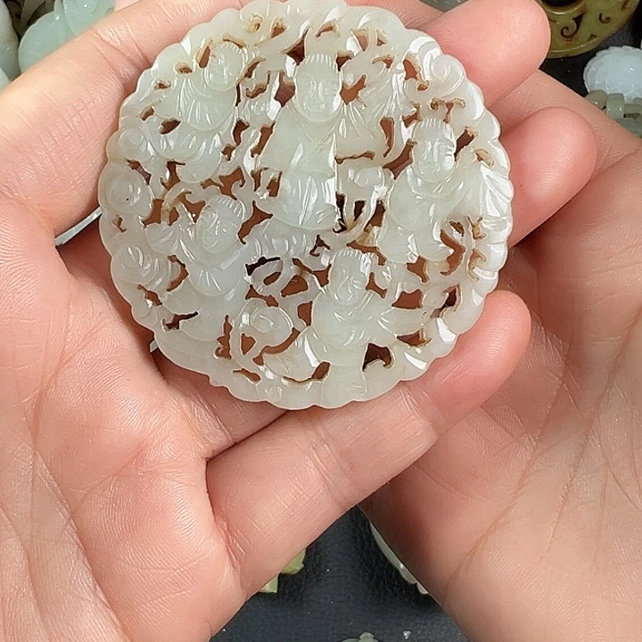 爱***手吊坠(不含链)未镶嵌和田玉