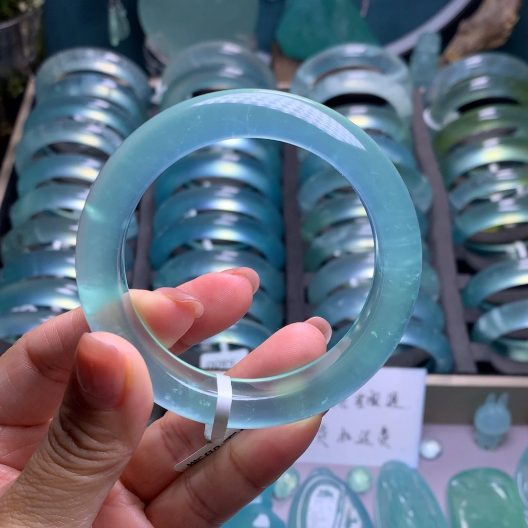 未镶嵌蛇纹石玉手镯54