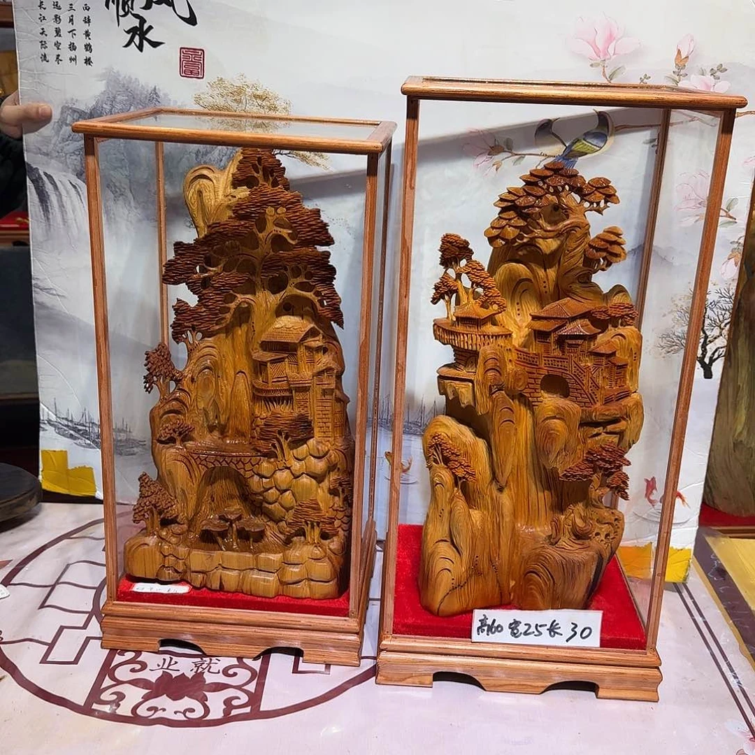 三***膜柏木（崖柏）木雕款